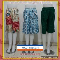 Supplier Celana Kulot Rose 3 4 Wanita Dewasa Murah Surabaya