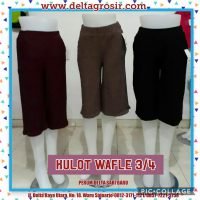 Supplier Celana Kulot Waffle 3 4 Wanita Dewasa Murah