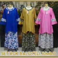 Pusat Kulakan Setelan Rok Balotelli Jumbo Wanita Murah Surabaya