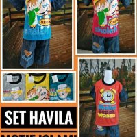Distributor Set Havila Motif Islam Anak Murah 21ribuan