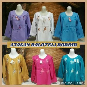 Distributor Blouse Balotelli Bordir Wanita Dewasa Murah Surabaya
